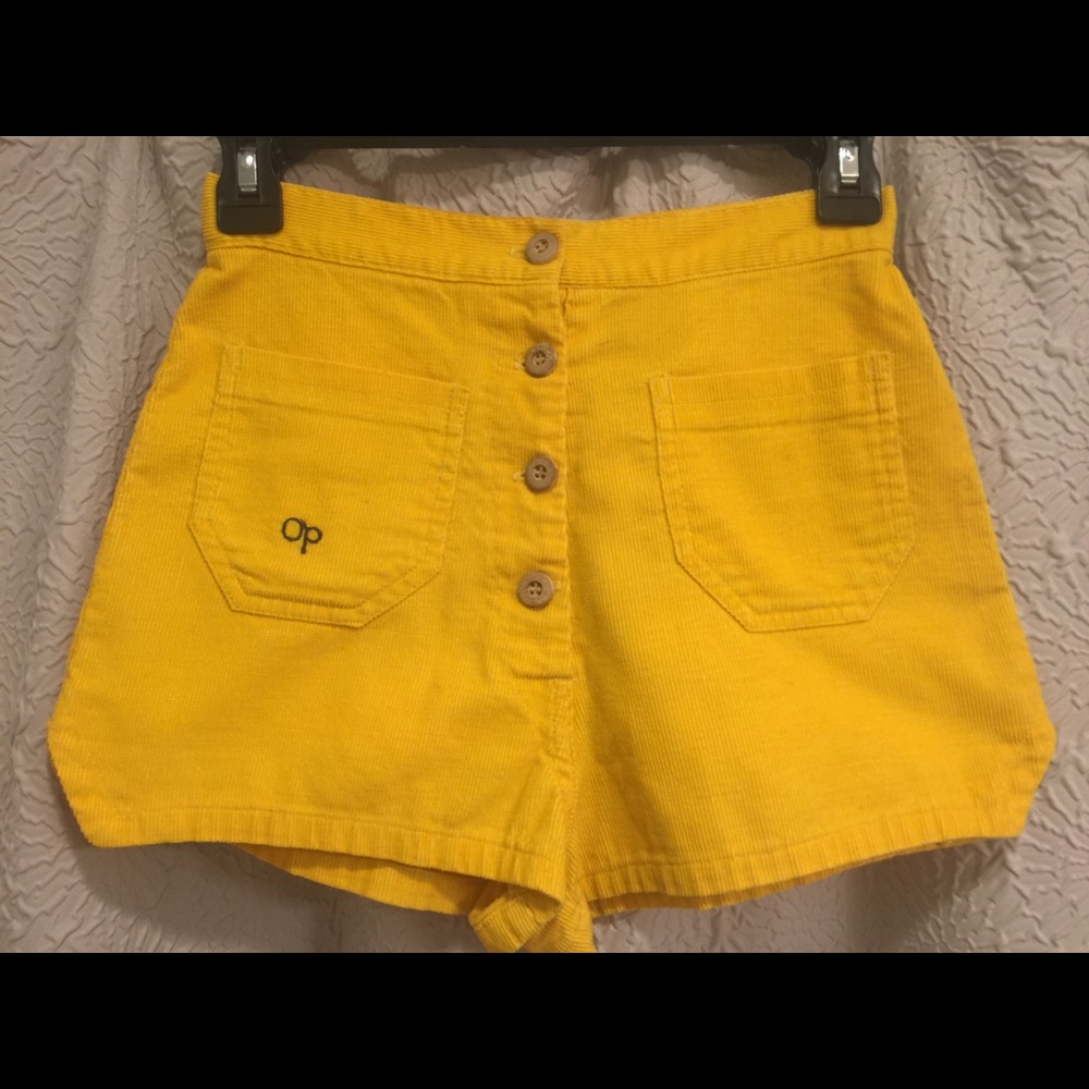 Vintage 1970's Ocean Pacific Corduroy High Rise Shorts